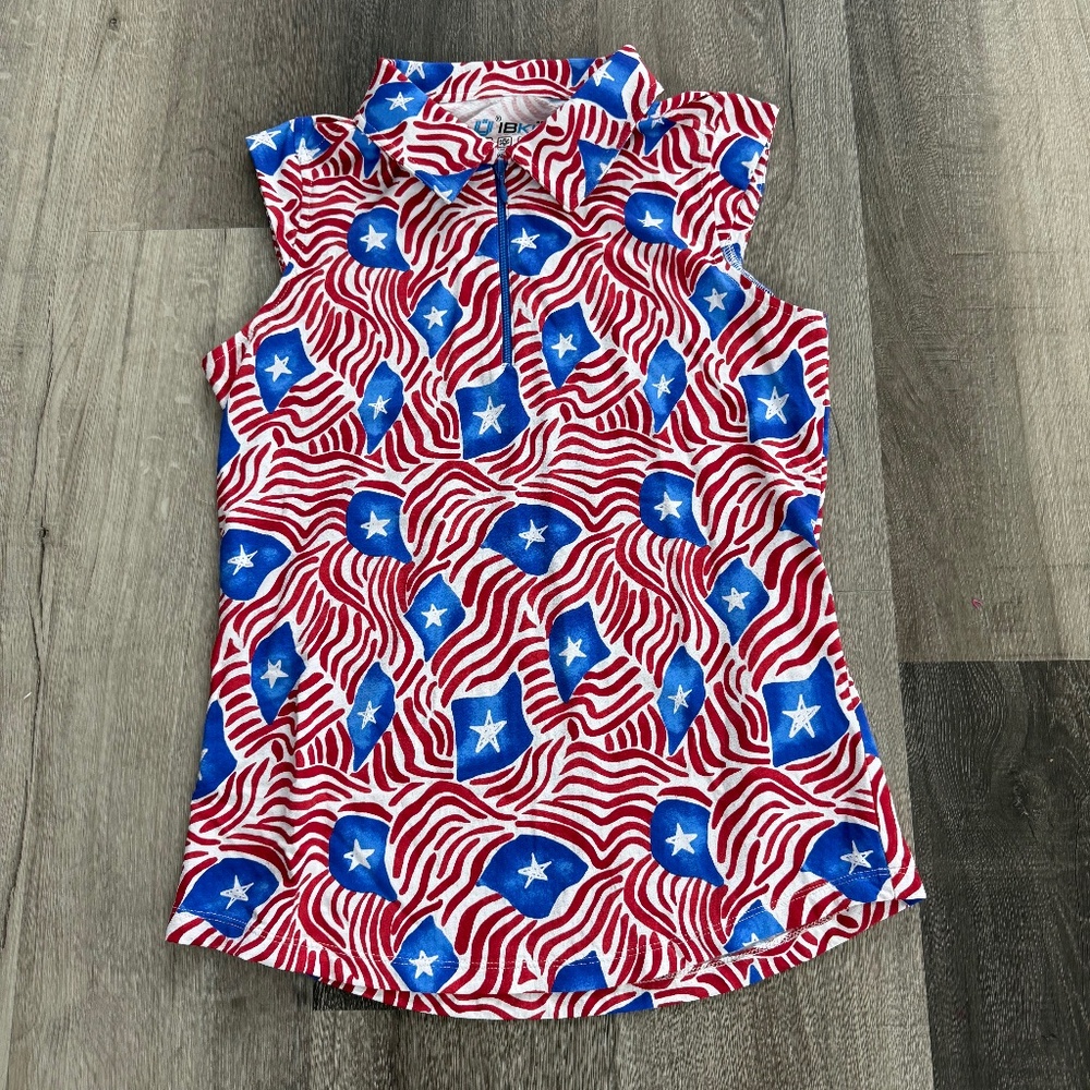 Ibkul women’s sleeveless polo size small